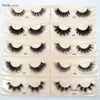 Mink 3D 100% Crueltà Free Miele naturali riutilizzabili fatte a mano Wispies False Lashes Makeup E serie Mink Eyelash 175