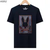 Camisetas para hombre Mens T Shirts Psychological bunny Embroidery Skull rabbit hemd Men Designers Tshirt Round Neck Short Sleevedshirt High quality pure cotton