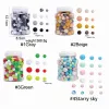 200pcs perles de silicone pour bébé rond