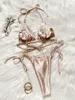 Micro -banho feminino Micro biquínis 2024 String Halter Mulheres maiúsculas de maiô lateral feminino feminina tanga de tanga de tanga de mai