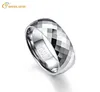 Allocations de mariage Bonlavie High Polissing Men Ring Tungsten Carbide Multifaceted Men039s Jewelry PROMPRESS Band anillos para hombres7965804