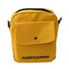 Venta de bolsas estampados de lona de alta calidad bolsos de hombro amarillo estudiantes de estilo coreano
