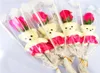 Single Bear Soap Flower Bears Simulation Rose Singles Branch Artificial Flowers For Teachers Valentines Day Gift Promotion Toys 0 6959115