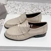 Casual Shoes Spring And Autumn Round Head Genuine Leather Flat For Women's Solid Loafer Soft Comfortable Commuter Work