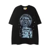 Designer Men's Tshirt Summer New Fashion Trend T-shirt tryckt rund hals bomull Kort ärm T-shirt konstnärlig känsla