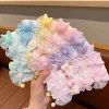 Accessories 8Pcs/Set Korean Flower Children's Hairpin Princess Little Girl Mesh Bow Broken Hair Clips Sweet Cute Kids Barrettes Headdress