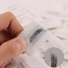 Nålar 100 datorer 2 rader 15 Bevelstift permanent ögonbrynsmakeup nålblad för mikroblading manuell penna 3D broderi dubbel linje blad