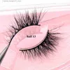 Cílios falsos visoflee 3d chicote de vison com meio cílios falsos Extensão da ferramenta de lash Natural Long False Lash Wispy False Lash q240425