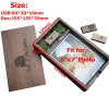 新しい木製のフォトアルバムボックス（印刷5*7インチ）USB 3.0フラッシュペンドライブDIY刻まれた結婚式のメモリ写真スタジオスタジオ