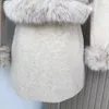 Robes de travail miiiix 2024 automne / hiver doux vent chaud manteau épais manteau femme décontractée haute taille a-ligne courte demi-jupe de deux