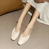 Casual Shoes Sandals Slippers For Women Summer Wear Mules 2024 Loafers Fashionable Chunky Heels Low-heeled Slip-ons Females