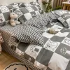 stelt kinderen beddengoed set geen vullende kawaii cartoon deksel deksel plat plaat kussensloop zacht beddengoed slaapkamer huis textiel