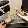 Новые каналы 24SS Женщины Slingback Sandal Chains Balls Flats обувь эспадрильки балерины сандалии женские свадебные свадебные туфель