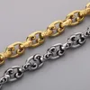 Bracelets de charme bracelet créatif vintage sous vide électroplé 18k couleur or sculptée O-chaîne en acier inoxydable Gift de bijoux masculin