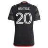 24 25 D.C United Soccer 4 Matti Peltola Maglie Mans 12 William Conner Antley 20 Christian Benteke 43 Mateusz Klich 7 Pedro Santos Cristian Dajome Football Kit