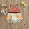 One-Pieces New Casual Baby Girls Romper Summer Princess Moana Flower Tassel Patchwork Sleeveless Jumpsuit Beachwear For Infant Girls