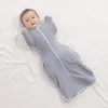 Tassen baby slaapzak pasgeboren baby swaddle mouwloze slaapzak herfst dun