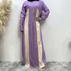 Etniska kläder spetsar eleganta abayas muslimska kvinnor kalkon arabis islamisk klänning plus storlek dubai kaftan eid ramadan jalabiya caftan lång klänning