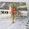 Kwiaty dekoracyjne 6pcs mini suszony kwiat bukiet pudełko prezentowe dekoracja dekoracja domowego wazonu pampas trawa aranżacja