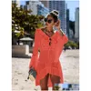 Womens Swimwear Y Er Up Bikini Women Swimsuit Erup Beach Bathing Suit Wear Knitting Mesh Dress Tunic Robe 230506 Drop Delivery Apparel Ot3Nd