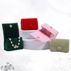 Sac de rangement Sac bijoux Boîte de voyage Box mini organisateur pour le boîtier en tissu portable Bracelets Anneaux Girls