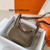 Designer Bag Ldy L Togo 2024 NYTT TOP LAYER COWHIDE LINDI BAG MINI LYCHEE GRAIN ELIGIN LÄDER WOMENS Bag Single Shoulder Crossbody Doctor Bag