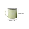 Tassen 6 Stcs Praktische Emaille Tassen Einfache Wasserbecher Tee Tasse Trinken