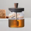 Opslagflessen honing bijen pot heldere siroopcontainer wasbaar voor sauzen kantoor keuken eettafel huis