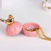 Food Savers Storage Containers Nordic Pink Diamond Ceramic Can Family Jewelry Ring Wedding Candy Box Gift Living Room Table Decoration H240425