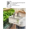 Shopping Bags Collapsible Baskets Folding Picnic Basket With Handle Portable Food Storage Container