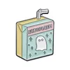 Boo Wash Ghost Enamel Pins Custom Cute Cat Peach Milk Carton Brooches Lapel Badges Cartoon Cute Animal Jewelry Gift for Friends