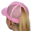 Caps de bola Gaoke High Ponytail Baseball Cap for Women Summer Sun Hat Hat Runnsnapback Hat Messy High Bun Bunwomens Mesh Caps Feminino J240425
