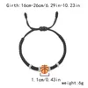 Bracelets de charme bracelet de football de basket-ball tissé à la main Bracelet sport pour femmes hommes faits à la main