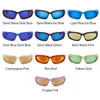 Lunettes de soleil Y2K WR Lunettes de soleil environnantes Futuristic Oval Sports Sunglasses 2022 Tren Fashion Shades Retro Punk Goggles J240423