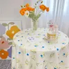 Table Cloth A158floral Tablecloth Ins Korean Style Retro Picnic Famous El Soft Clothing Pose Home Background Desk Coffee Ta