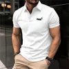 Heren Polo's Nieuwe Mens Classic Short Sleeveved Polo Shirt Summer Top Casual T-shirt Draadkraag OversizedL2404