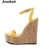 Отсуть обувь Aneikeh Fashion Shouse Женщина открытая платформа для платформы на ногах сандалия для женщин Super High High Byster Best Gladiator Shoes Lummer Heels H240425