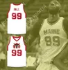 Personalizado cualquier número de nombre juventud/niños tacko otoño 99 Maine White Basketball Jersey 2 Top cosido S-6XL