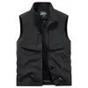 Plus Size 7XL 8XL Men's Fishing Vest Outdoor Quick-Dry Hunting Travel Gym Jogging Running Sport Sleeveless Mesh Waistcoat Jacket 240423