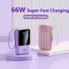 Банк 66W Super Fast Forging Power Bank 20000MAH Portable Charger Внешний аккумулятор для iPhone 14 Xiaomi Huawei Samsung PowerBank