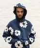 Men's Hoodies Sweatshirts Hoodie tridimensional de espuma flor Harajuku para homens e mulheres roupas casuais soltas Y2K carnaval rua n 2024 H240425