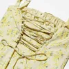 SUNINHEart Spaghetti Brap Summer Dress 2024 Элегантное миди -желтое платье с цветочным припечатками Сексуальные платья по случаю дня рождения женщины 240420