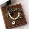 Brooches High Grade Retro Pearl Tassel Brooch Women's Coat Temperament Crystal Corsage Bee Chain Pins For Men's Suit Accessories Gift