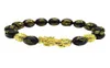 Buddha pärlor armband män kvinnor unisex kinesiska feng shui pi xiu obsidian armband guld rikedom och lycka kvinnor armband12518689