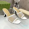 2024 каблуки Sliders Slipper House Fashion Flat Mule Lady Casual Summer Beach