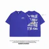 Men's T-Shirts Camiseta grfica Harajuku feminina blusa unissex manga curta roupa lavada com cido camiseta chique solta nova marca moda Y2k H240425
