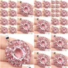 Pendant Necklaces Pendants 45X3M Sell Big Gemstone Pink Morganite Kunzite Womans Gift Sier Drop Delivery Jewelry Dhjdc