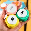Clicker wiederaufladbare Mini -Haustier -Kommunikation kleine Aufnahmeknopf Katzen Hunde essen Sprechsprach -Lautsprecher Tasten Talk Training Klingeln