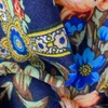 Schals 130 130 cm atmungsaktiv dünner russischer Nationalplatz Schal Frauen Luxus Blumendruck Ethnischer Schalbandana Foulard Femme Strand gestohlen