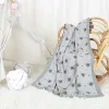 sets Baby Blankets Cute Cartoon Koala Infant Kids Sofa Plaid Bedding Quilt Cotton Knit Newborn Girl Boy Stroller Soft Swaddle Wrapper